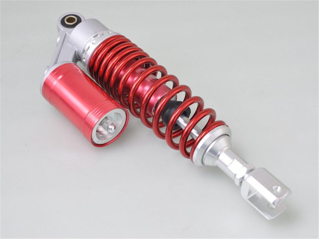 Liquor Pit Bike Quad ATV Gokart Motorcycle Red Universal After Market Fit for Scooter Go Kart Quad Dirt Sport Bikes 320mm 12 5/8 inch Clevis Fork Shock Absorber