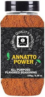 EDZZEL Premium Quality Indian Organic Annatto Powder Plant Based, Vegan, Gluten Free-100 GRAM Box