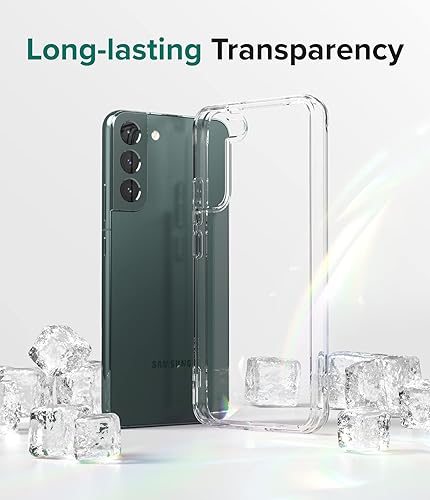 Miniatura 3 de Ringke Fusion - Funda compatible con Samsung Galaxy S22 Plus 5G (2022), parte trasera rígida transparente antiamarilleamiento con funda protectora a