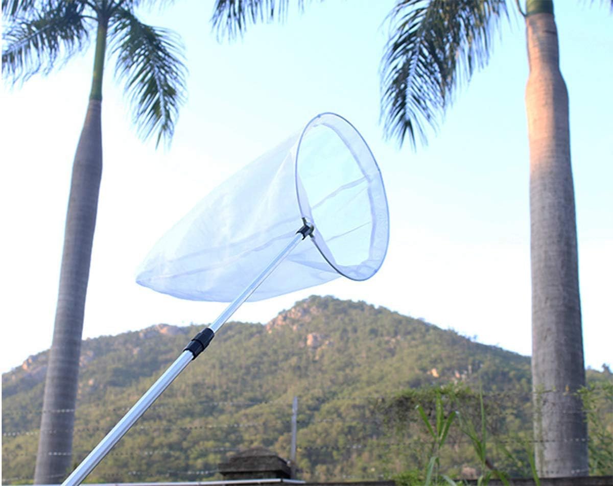 Fancyes Filet papillon télescopique extensible de 35,6 à 845,8 cm pour enfants, insectes, activités de jardin en plein air, vert
