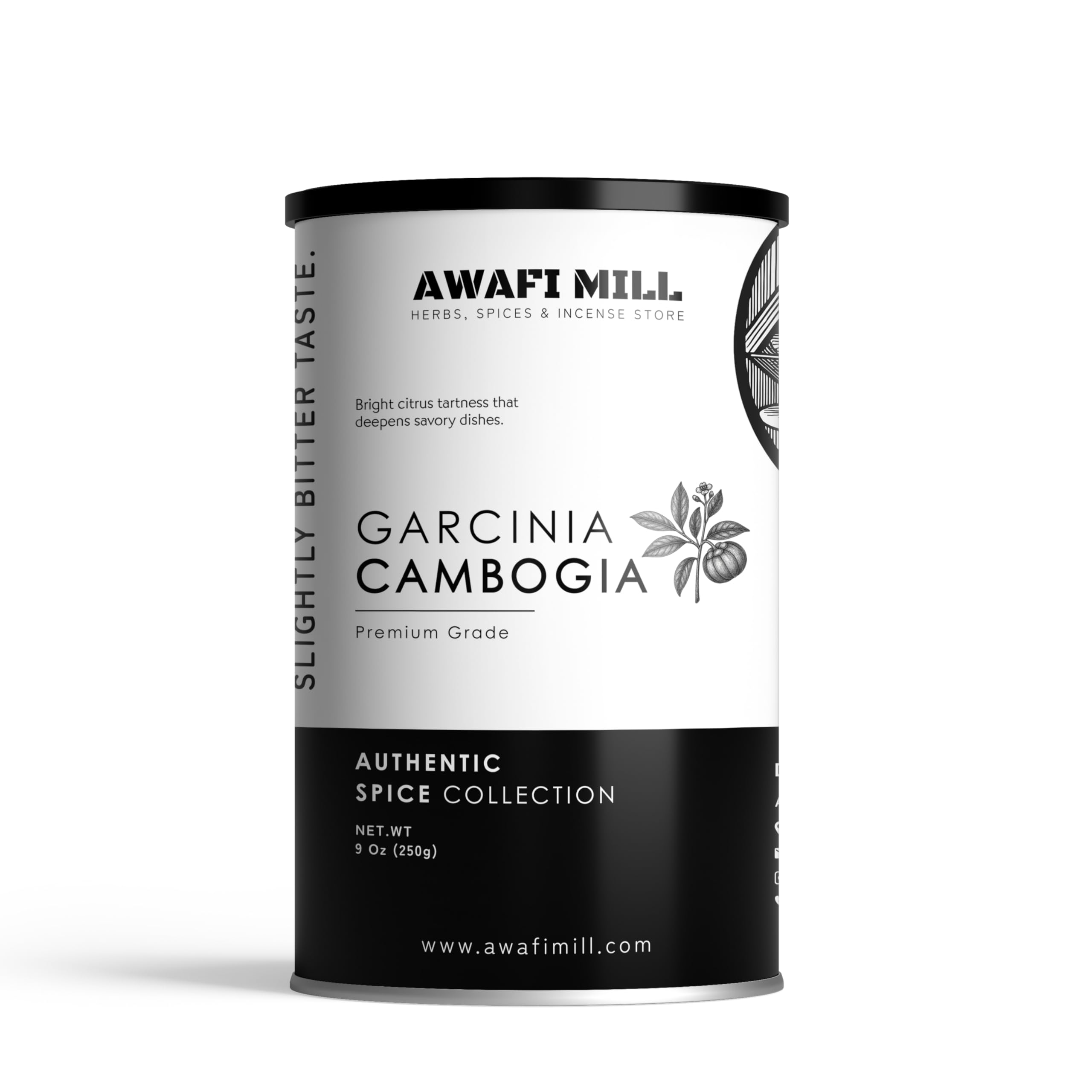 Awafi Mill Garcinia Cambogia Raw Whole | Organically Grown Homestead Produced & Hand-Picked - 250 g | 9 Oz