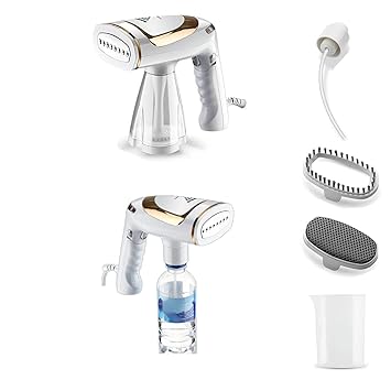 Portable Garment Steamers Foldable handle 1600W Fast steam, Large capacity water tank Suitable for Home Travel