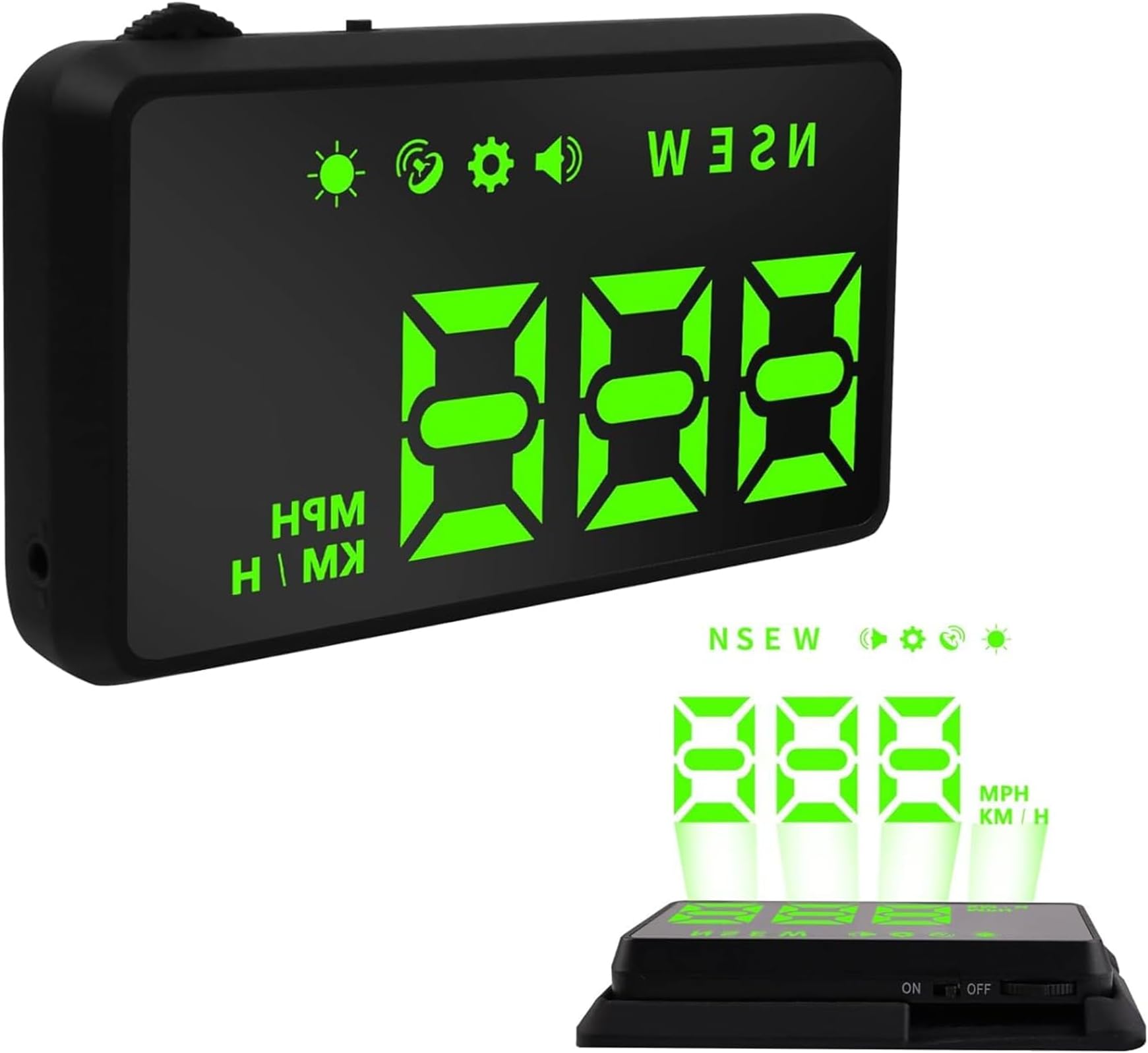 Heads up Display for Cars,Car HUD,Head up Display for Car,Car Speedometer Display,Automatic Brightness Adjustment,Speeding Alert,USB Cable Plug & Play