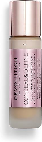 Revolution Beauty London Conceal and Define Makeup Foundation, F8