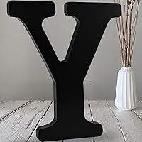 Vista 32 de AOCEAN Letras de madera negra de 12 pulgadas Letras de madera sin terminar para Halloween Letras decorativas de pie Rebanadas Tablero