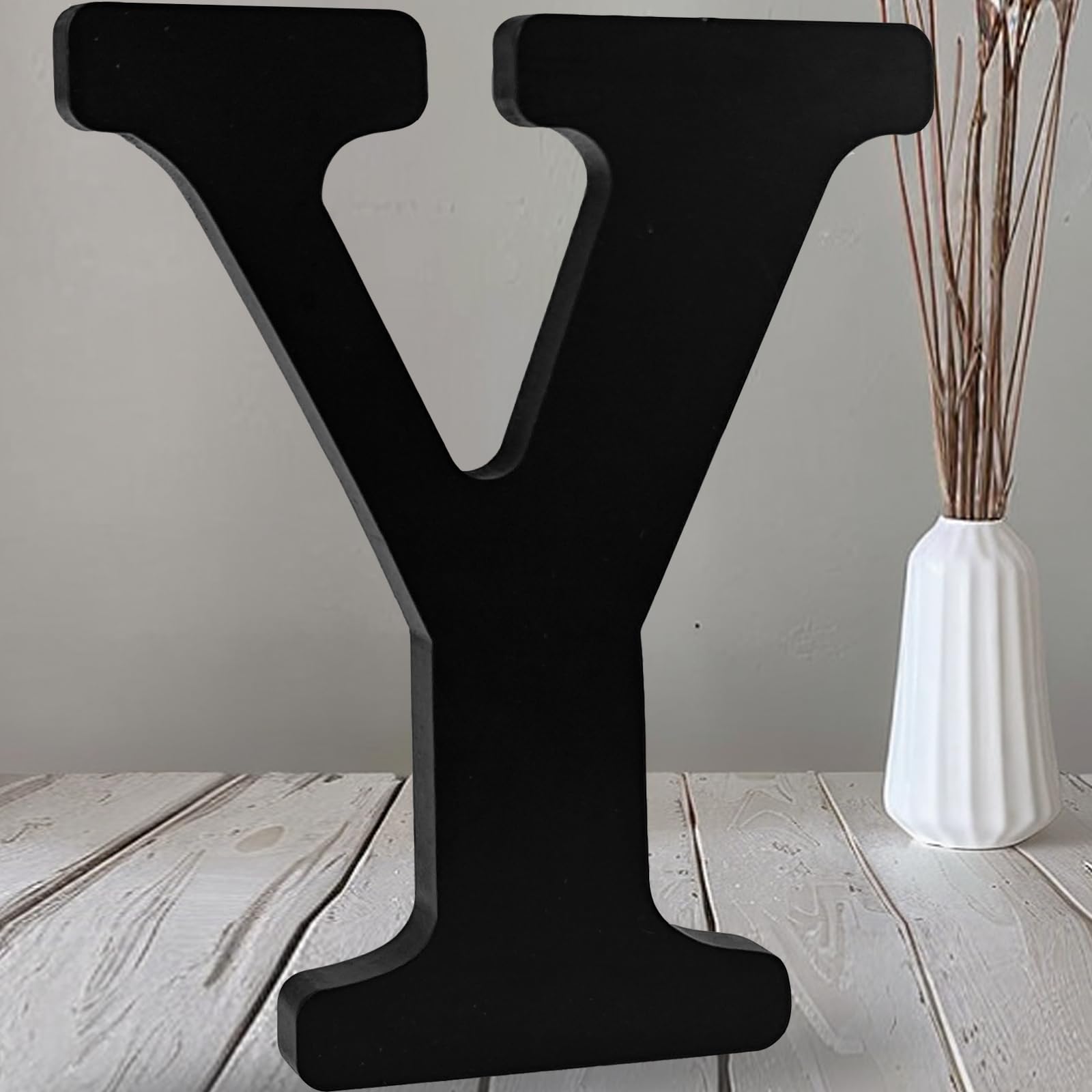 Snapklik.com : AOCEAN 12 Inch Black Wood Letters Unfinished Wood ...