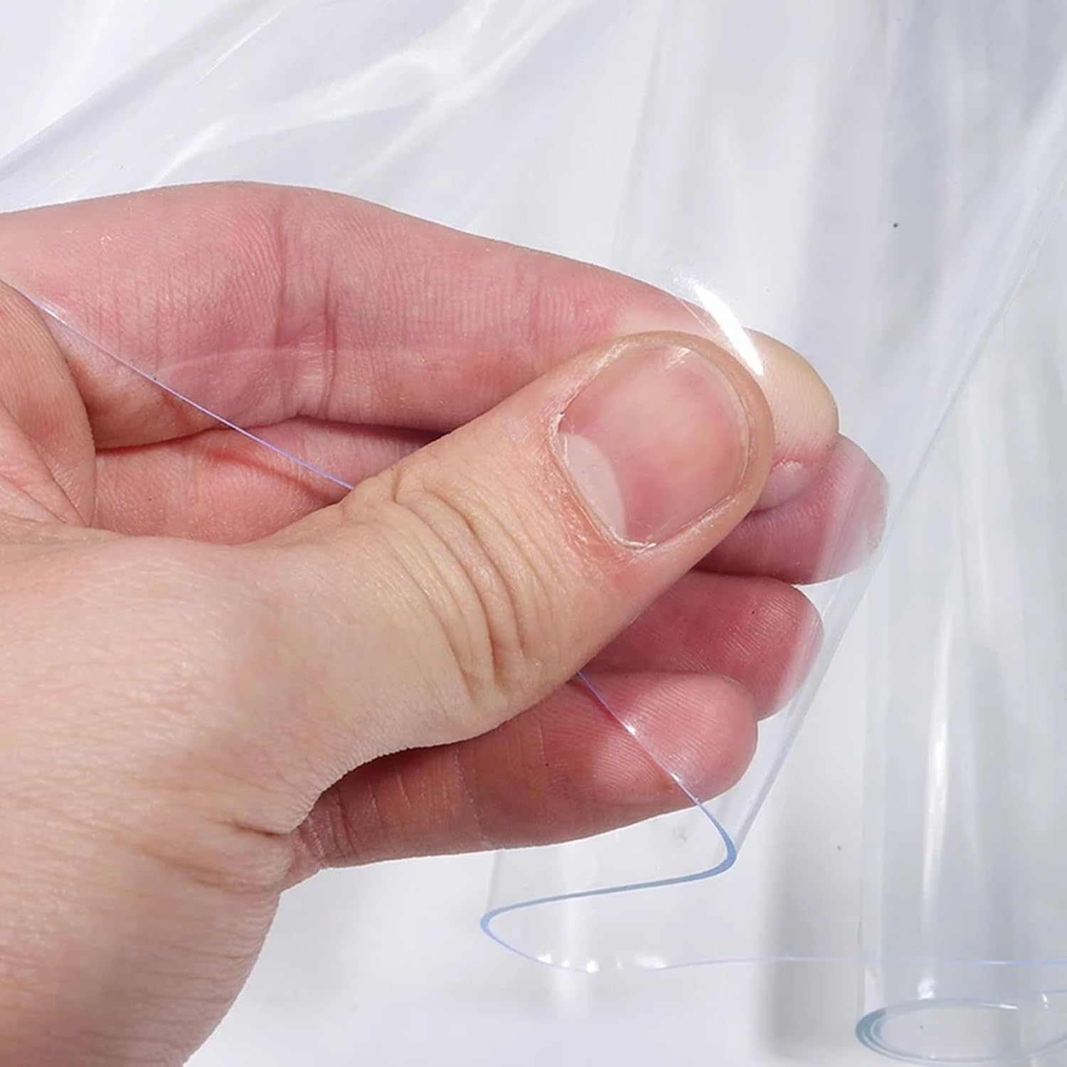 Clear PVC Strip Curtain Kit for Walk-in Cooler & Freezer, 1.62x2m, Durable Vinyl Door Strips, Easy Installation, Energy Efficient Temperature Control, Perfect for Commercial Use