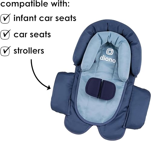 Miniatura 9 de Diono Cuddle - Paquete de 2 almohadas suaves de apoyo para la cabeza del bebé, cuello y cuerpo para recién nacido, cojín de inserción súper suave