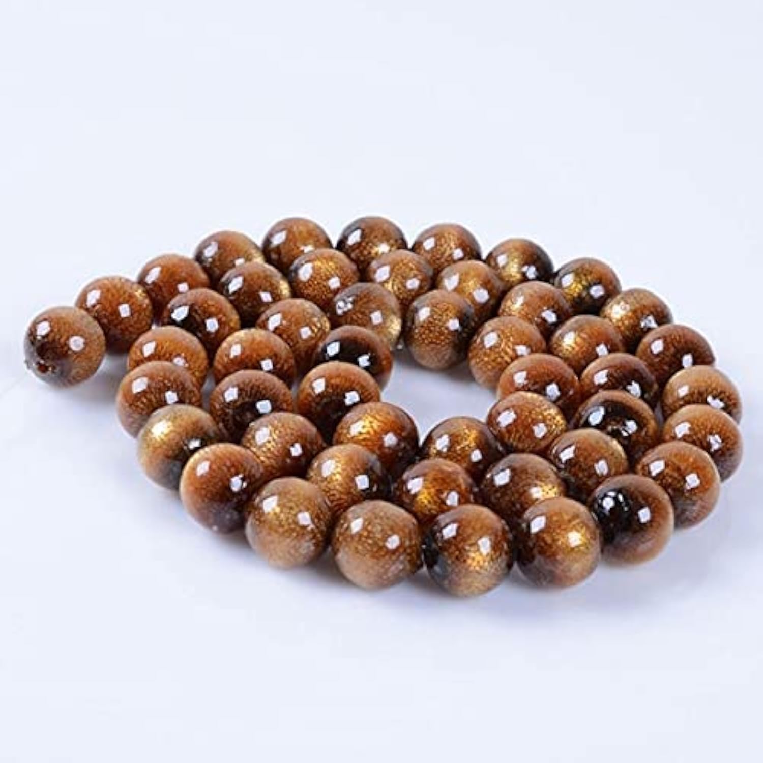 Perles en corail doré 8mm pour réparer et personnaliser vos bijoux