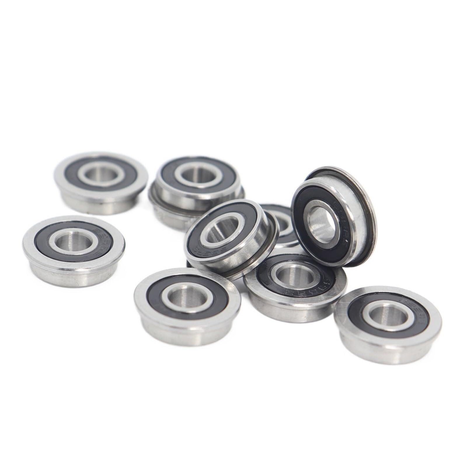 Bimetall-Dichtungsschild, Mikro-Rillenrillenlager, 10 Stück, F695-2RS, 5 x 13 x 4 mm, Miniatur-Kugellager mit Flansch, for 3D-Drucker - Dichtungssatz-Sortiment