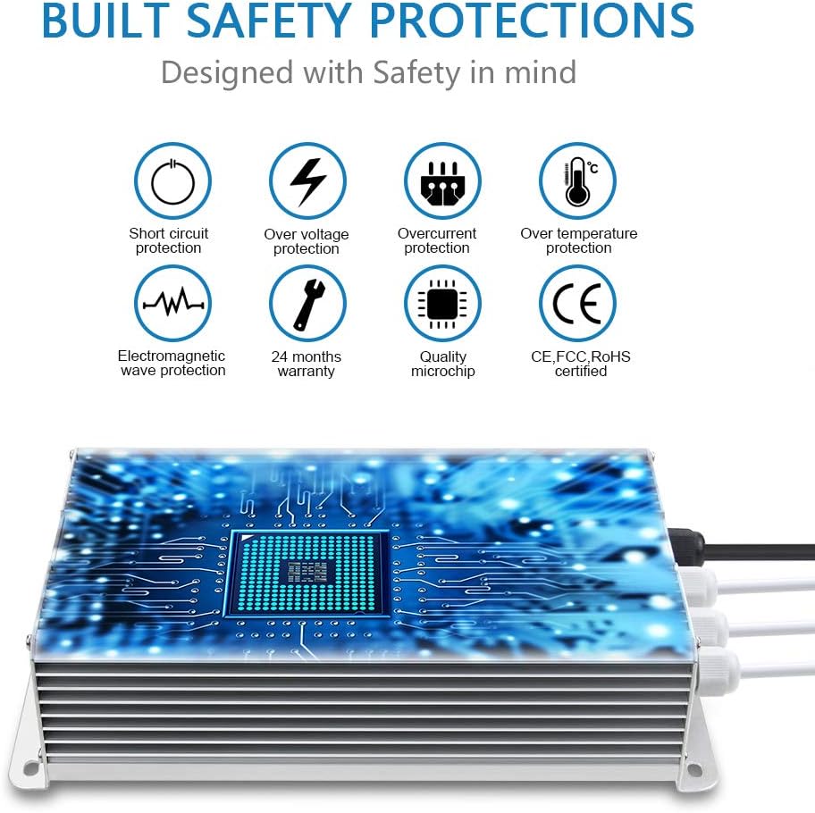 🔥 Cashback up to 70% SHNITPWR 12V Power Supply 200W Waterproof IP67 LED Driver AC/DC Adapter Converter, AC 90~130V to DC 12 Volt 16.7A Low Voltage Transformer for Outdoor Lighting LED Advertising Display CCTV Camera Exclusive Discount 🔥 SHNITPWR 12V Power Supply 200W Waterproof IP67 LED Driver AC/DC Adapter Converter, AC 90~130V to DC 12 Volt 16.7A Low Voltage Transformer for Outdoor Lighting LED Advertising Display CCTV Camera