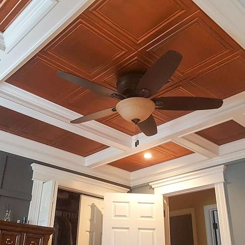 Miniatura 6 de A La Maison Ceilings R24 Line Art - Azulejo de techo de espuma (384 pies cuadradoscaja), paquete de 144, color blanco liso