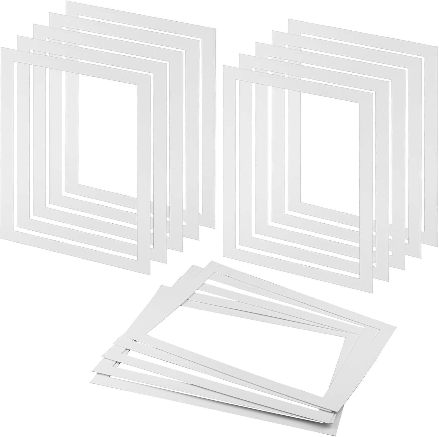 JAPCHET 15 PCS A3 Picture Mounts, 420x297mm White Photo Mounts, Paper