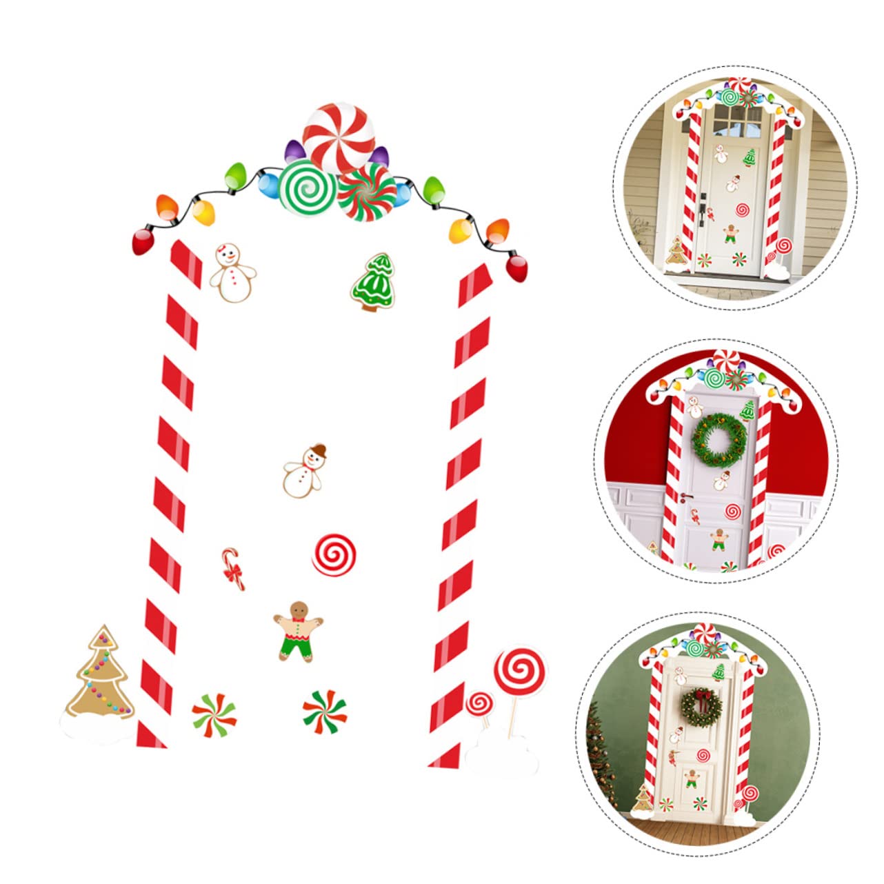 jojofuny 3sätze Weihnachtliche Türdekoration Selbstklebende Sticker Für Festliche Anlässe Für Weihnachtsfeiern Schulpartys Shower Dekorative Und Türverkleidung Vielseitig Einsetzbar