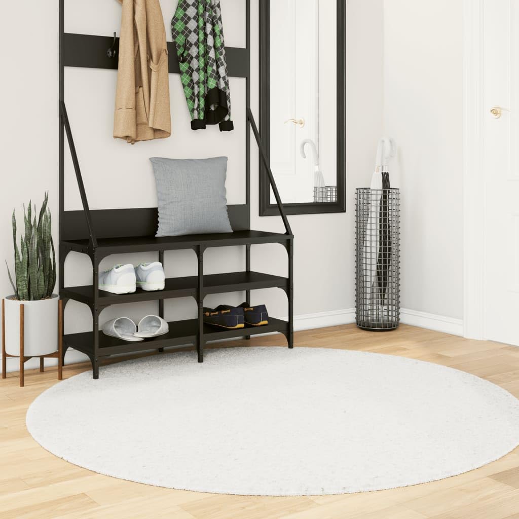 Tappeto Rotondo Poliestere 160 cm Crema