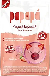 Cereal Infantil de Aveia e Morango 170g - Papapá