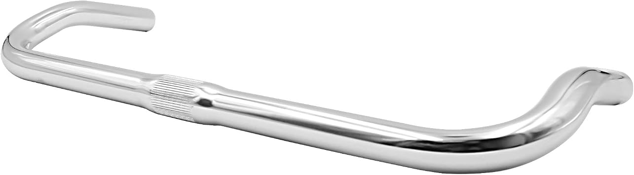 SENQI Bike Handlebar Aluminium Alloy Horn Handlebar Lightweight Bicycle Handlebar Riser Bar for Road MTB Fixed Gear Bikes Universal Fits 22.2mm(425mm Length Silver)