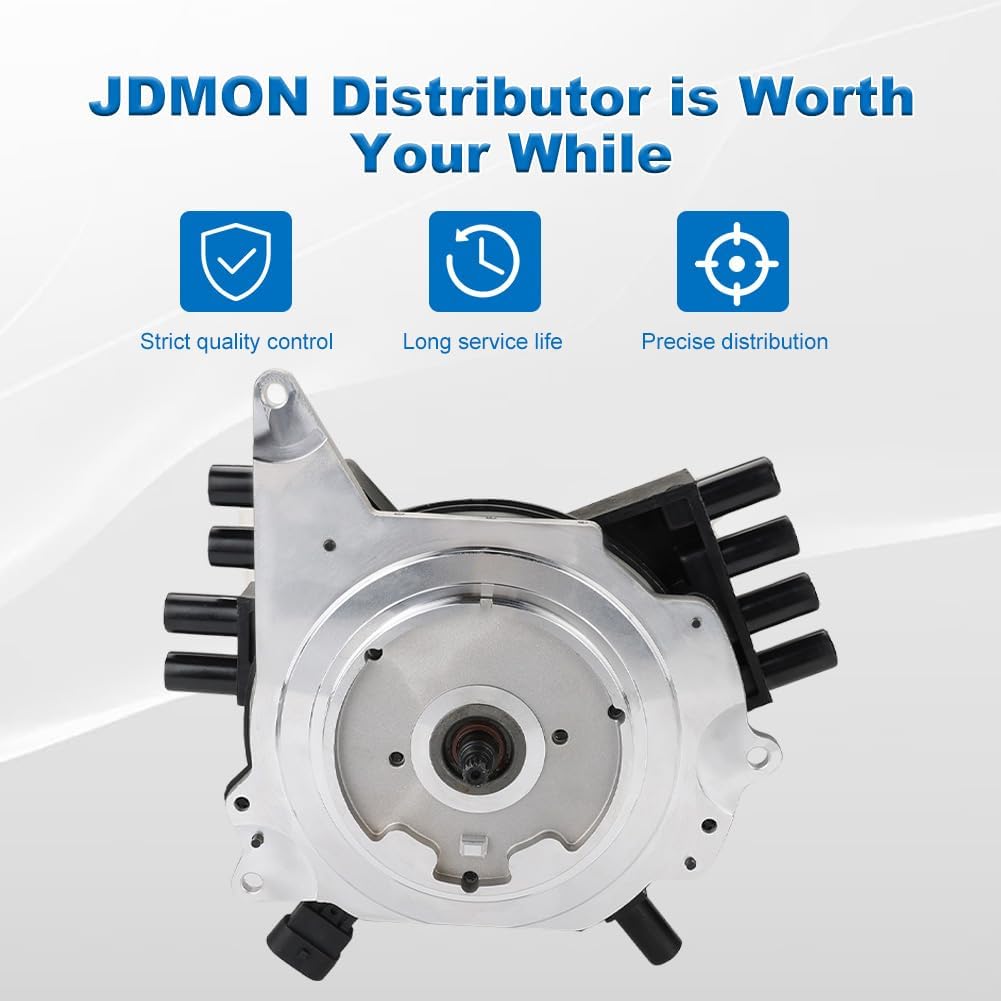 JDMON Ignition Distributor with Cap and Rotor Compatible with Chevy Camaro Corvette 1992-1994, Pontiac Firebird 1993-1994 5.7L Replace 30-1832 84-1832 1103947 10457702 301832 841832 301832H