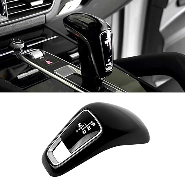 Black Gear Lever Cover Compatible with Porsche Cayenne 2018-2022 Gear Panel Cover Protective Shifter Head Protector Trim Compatible with Porsche Cayenne Accessories