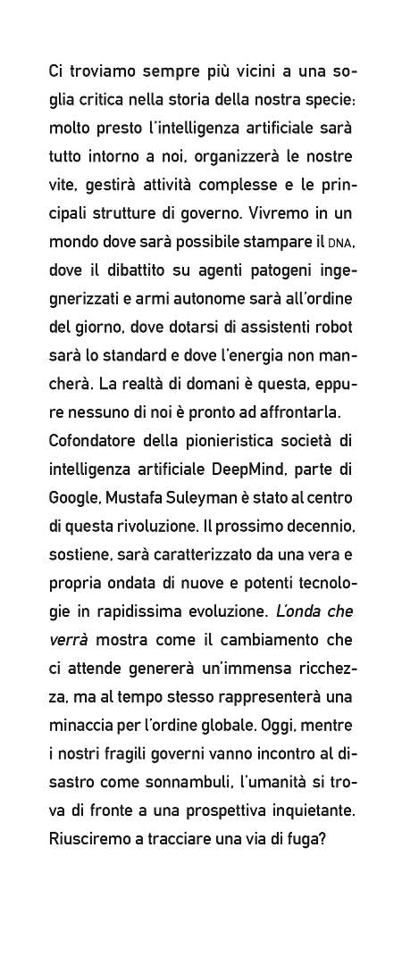 L'onda che verrà. Intelligenza artificiale e potere nel XXI secolo