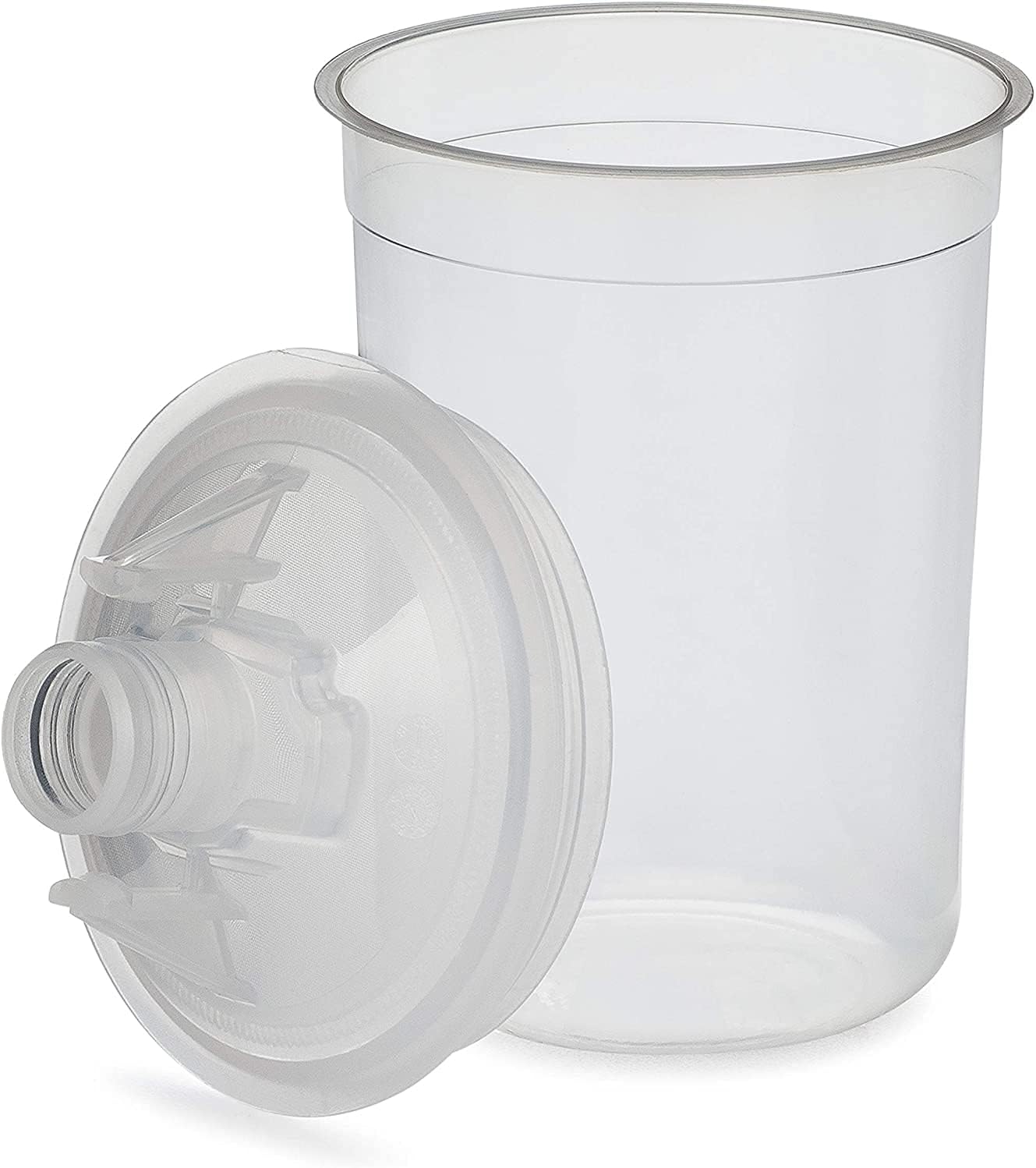 Body Works - Automotive Spray Cup Paint System - Hard Cup and Collar (6 Oz) - 50 Disposable Lids and Liners - 125-Micron Filters - 20 Sealing Plugs - Compatible with Legacy PPS System (not 2.0) : Automotive