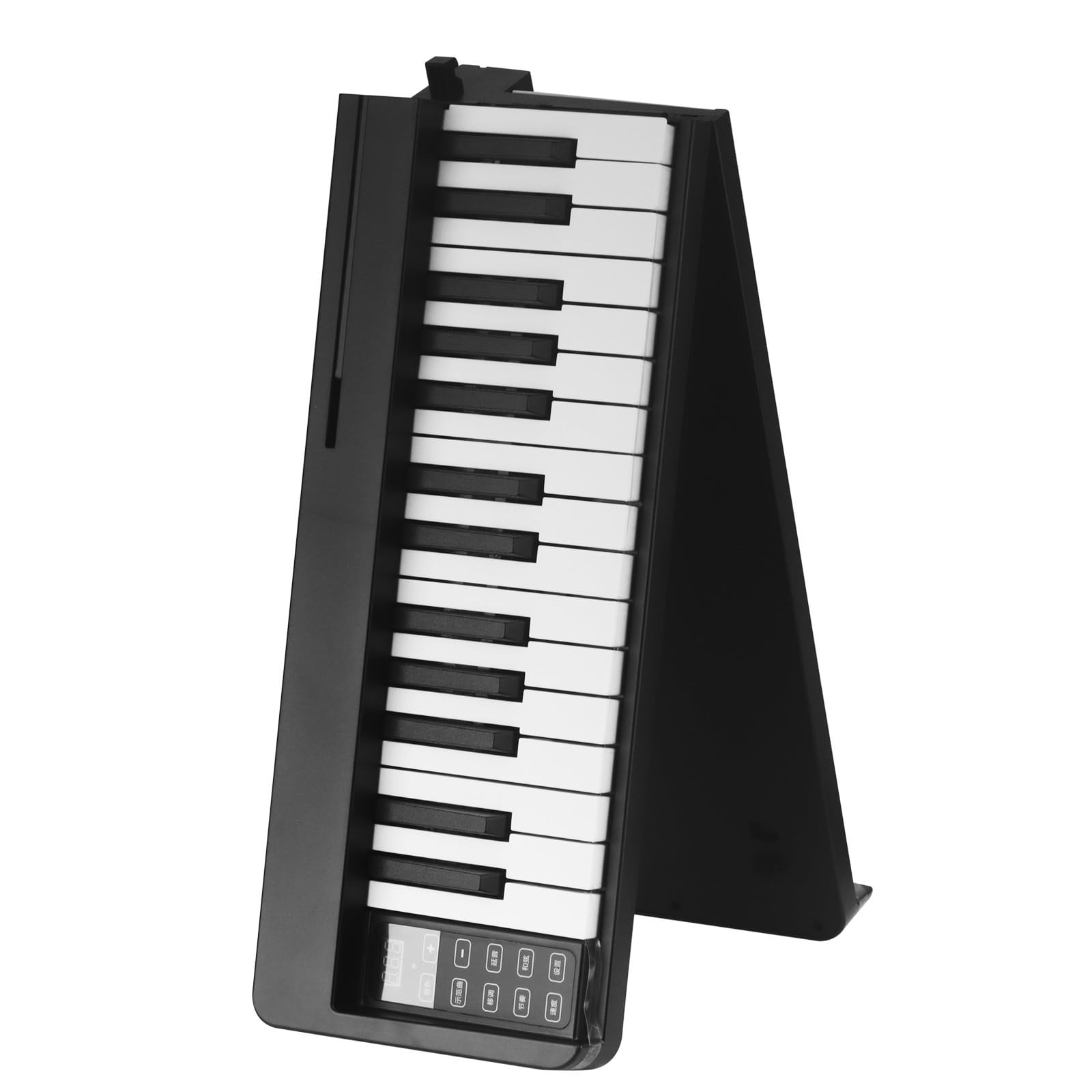 Tastiera Elettronica Professionale Tastiera Elettronica Pieghevole A 61 Tasti Portatile Per Principianti Pratica Casa Tasti Rotolo Di Mano Pieghevole Ingresso Per Adulti(Black)
