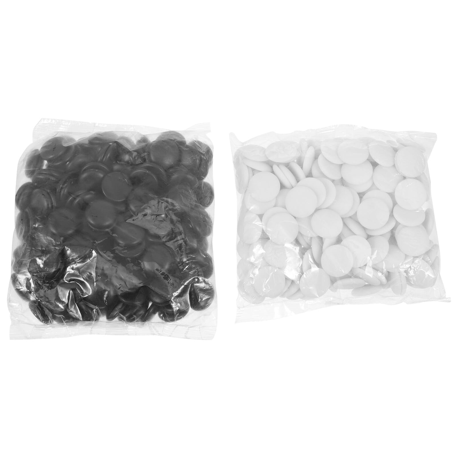 HEMOTON Go Chess Stone Ceramic Pieces Small Gobang Game Accessories Home Use Board Game Set 361 Pieces Plastic Bag Packaging