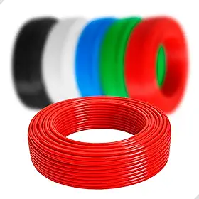 Rolo de Fio 1,5mm, Super Flexível Em Alucobre, para Instalações Elétricas Automotivas e Residenciais Cabo Resistente Durável Isolamento Seguro 50 Metros (Vermelho)