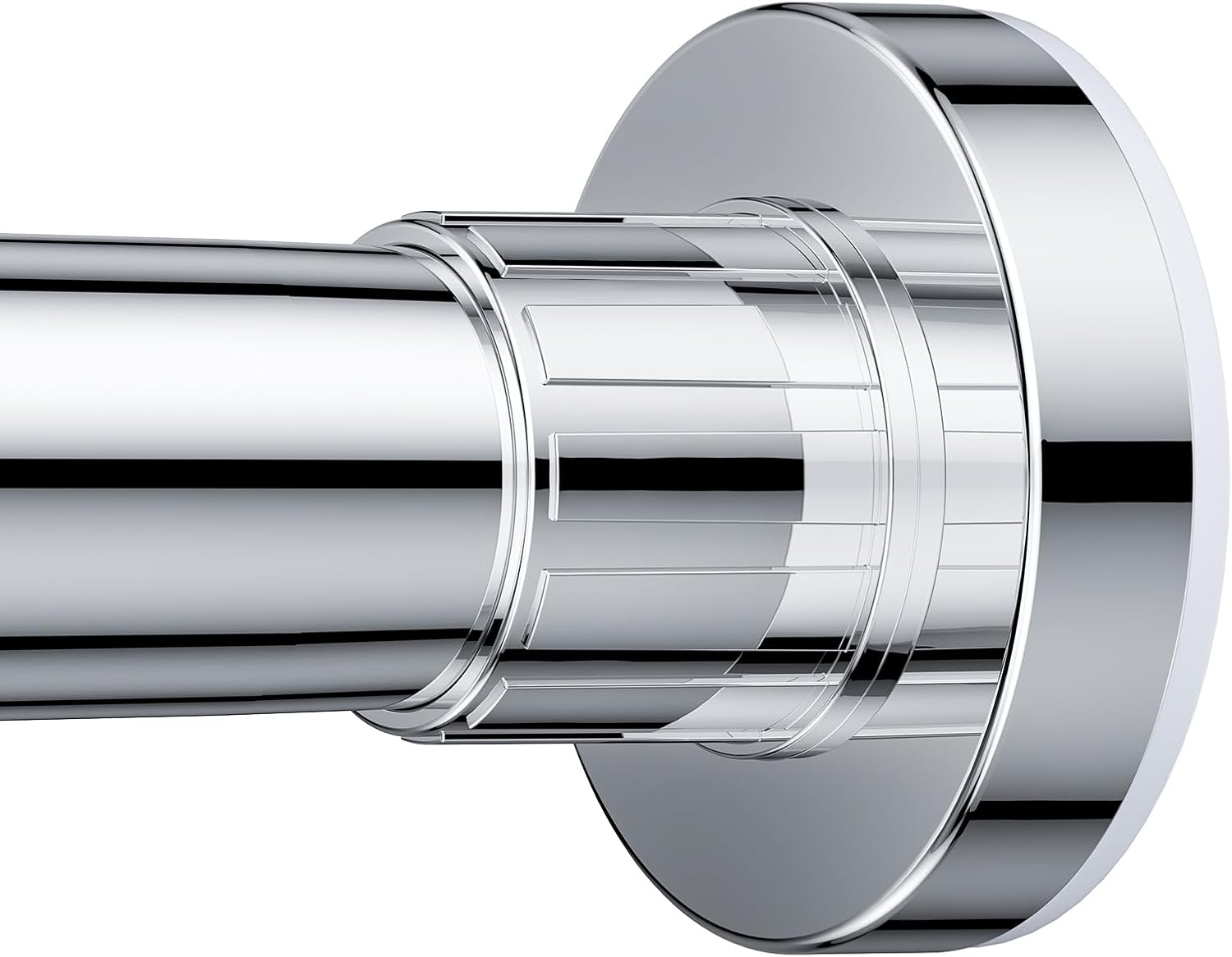 Ausemku Shower Curtain Rod 26-76 Inch Adjustable - 0.85 Inch Diameter Heavy Duty Spring Tension Rod, No Drill Stainless Steel Telescoping Rod, Anti Rust, Non Slip, Silver 26-76 Inches Silver