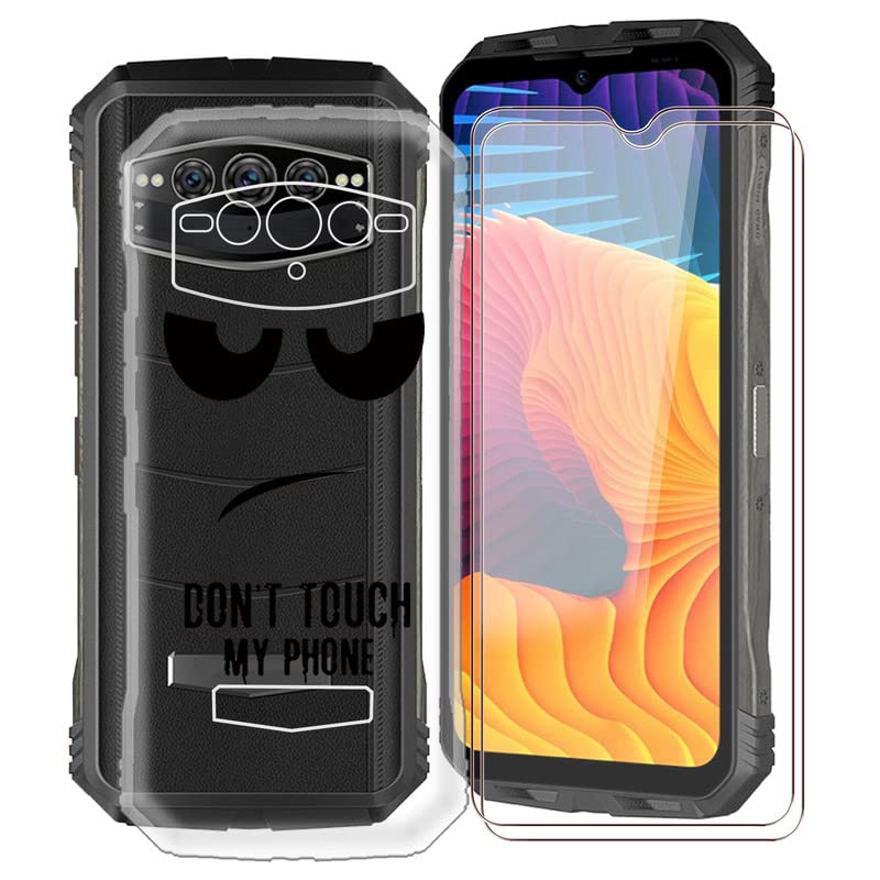 TREBAM Cover per Doogee V30 (6.58) Pellicola in Vetro Temperato, Ultra