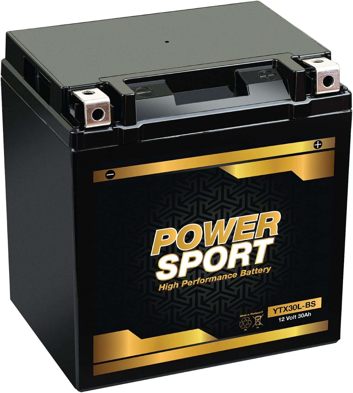 ExpertPower YTX30L-BS AGM Motorcycle Battery 12V 30Ah - 300 CCA ETX30LA YIX30L-BS Replacement UTV, ATV Battery for Sportsman, Ranger, RZR, Touring, Sealed Maintenance-Free 4 Wheeler Batteries