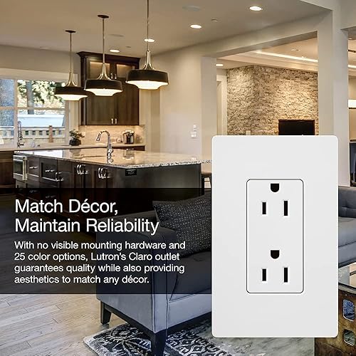 Miniatura 8 de Lutron Receptáculo dúplex resistente a manipulaciones, 15 amperios, CARS-15-TR-GR, gris