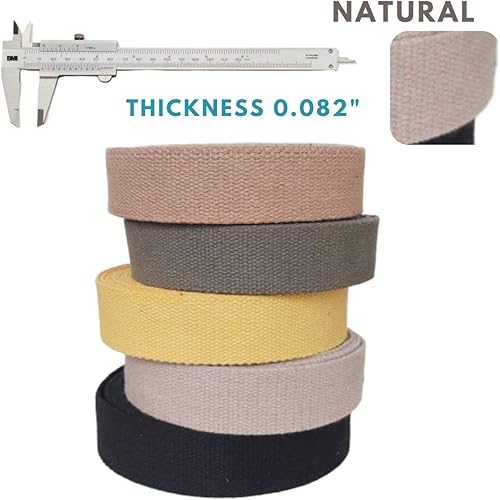 Miniatura 8 de Correas de algodón pesado de 1 12 pulgadas - Correas para artes y manualidades (natural, 10 yardas) - MATADOR USEFUL GOODS