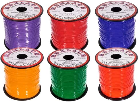 Craft County Rexlace Multicolor Bundle Packs 100 Yards of Each Color Primary