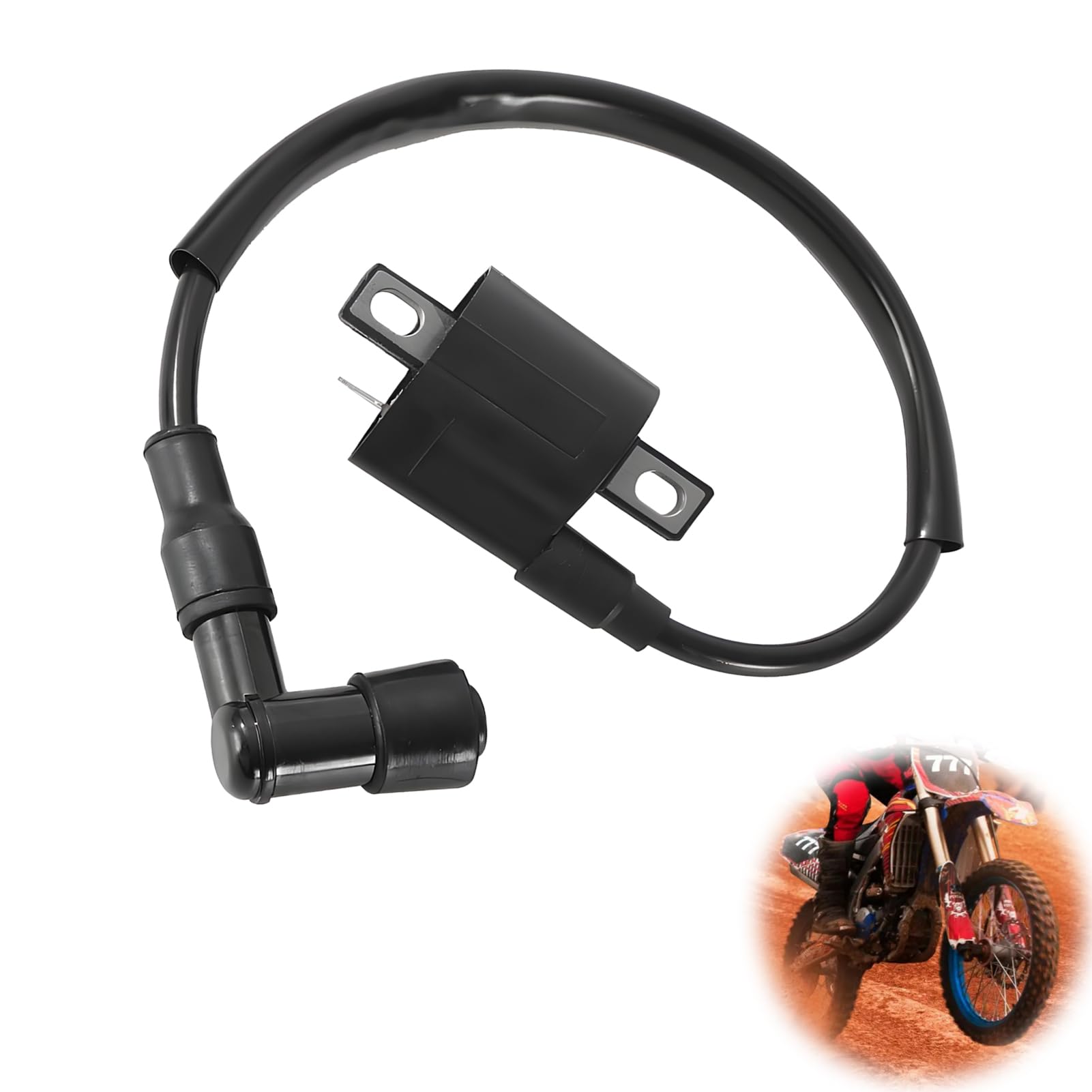 Bobina de encendido de alto rendimiento para moto, scooter, ciclomotor, ATV 125CC 150CC 200CC 250CC, bobina de encendido universal, reemplazo confiable, encendido rápido, compatible con motor GY6