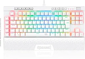 Redragon TECLADO OPTICO GAMER MAGIC-WAND PRO RGB BRANCO SWITCH VERMELHO ABNT2
