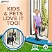 Dooreasy Magnetic Screen Door, Optional Sizes Door Window Screen, Quick Magnetic Closure,Loop Fully Sewn Easy Install Door Screens with Magnets(Fits Doors Up to 46