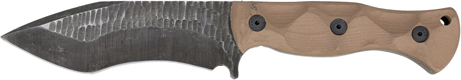 Kronos Achilles Fixed Blade Knife – 9.6” Full Tang Survival & Hunting Knife with 4.8” High Carbon Steel Blade, G10 Handle & Kydex Sheath – Bushcraft, Camping & Outdoor Utility Gear