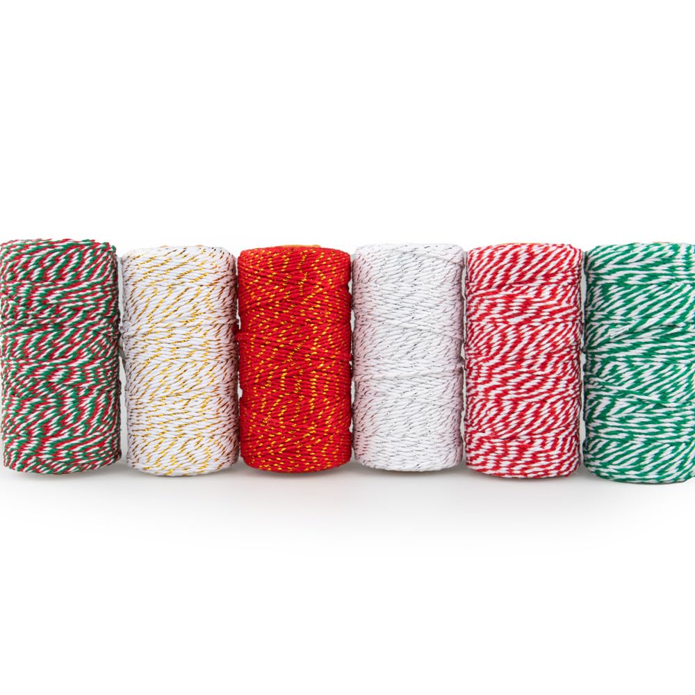 Spago Colorato Cotone 5 Rotoli - Corda 2mm Per Regali, Giardinaggio E Fai Da Te, 500 Metri Totale - Foto 5
