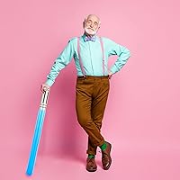 Vista 5 de 42 piezas de sables de luz inflables, espada, sables de luz inflables para niños, suministros de fiesta de cumpleaños con temática de estrellas