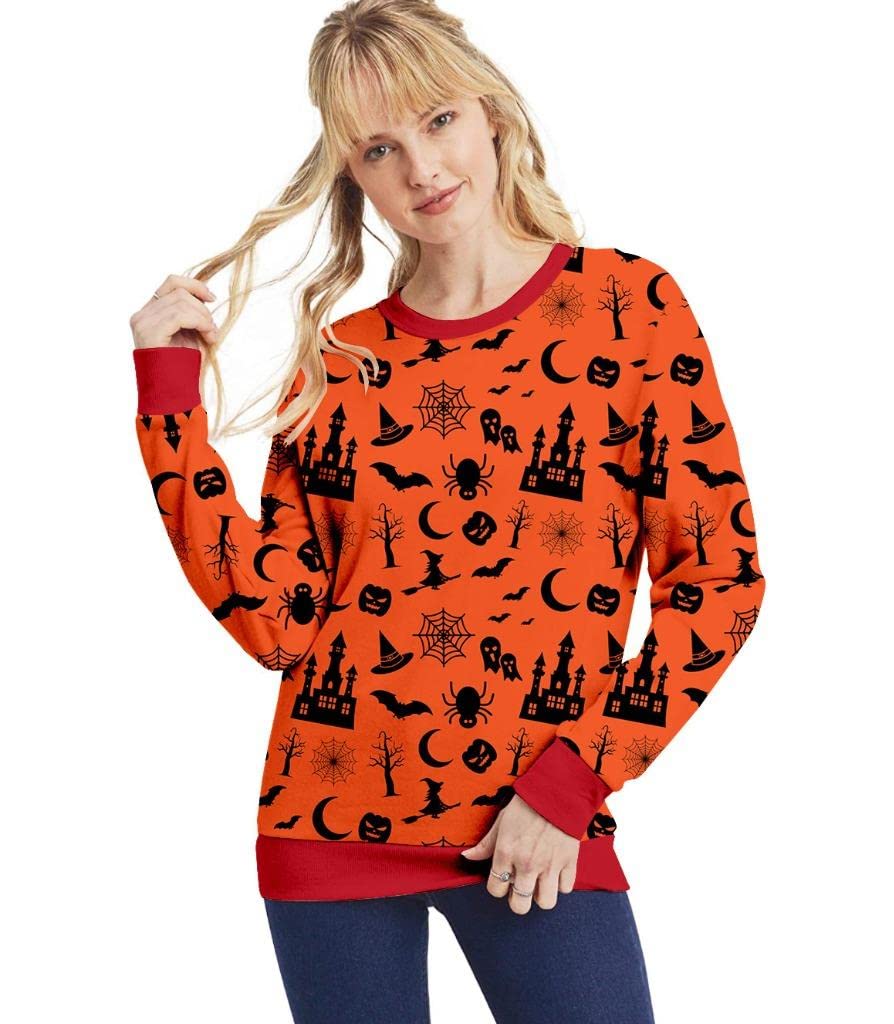 Happy Halloween Sweatshirt Witch Museum Pullover Shirts For Women Teen Girls Funny Graphic Festive Spooky Tops