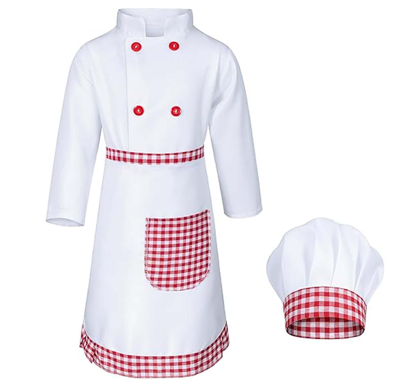 MODERNAZ Chef apron for kids | chef cook costume with hats | baby chef apron, suitable for girls boys-image-10