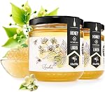 HONIGMA® Raw Sunflowers Honey | Exquisite Taste | 100% Pure | Unpasteurized | Unfiltered | Partially crystallized | 250g/8.8oz