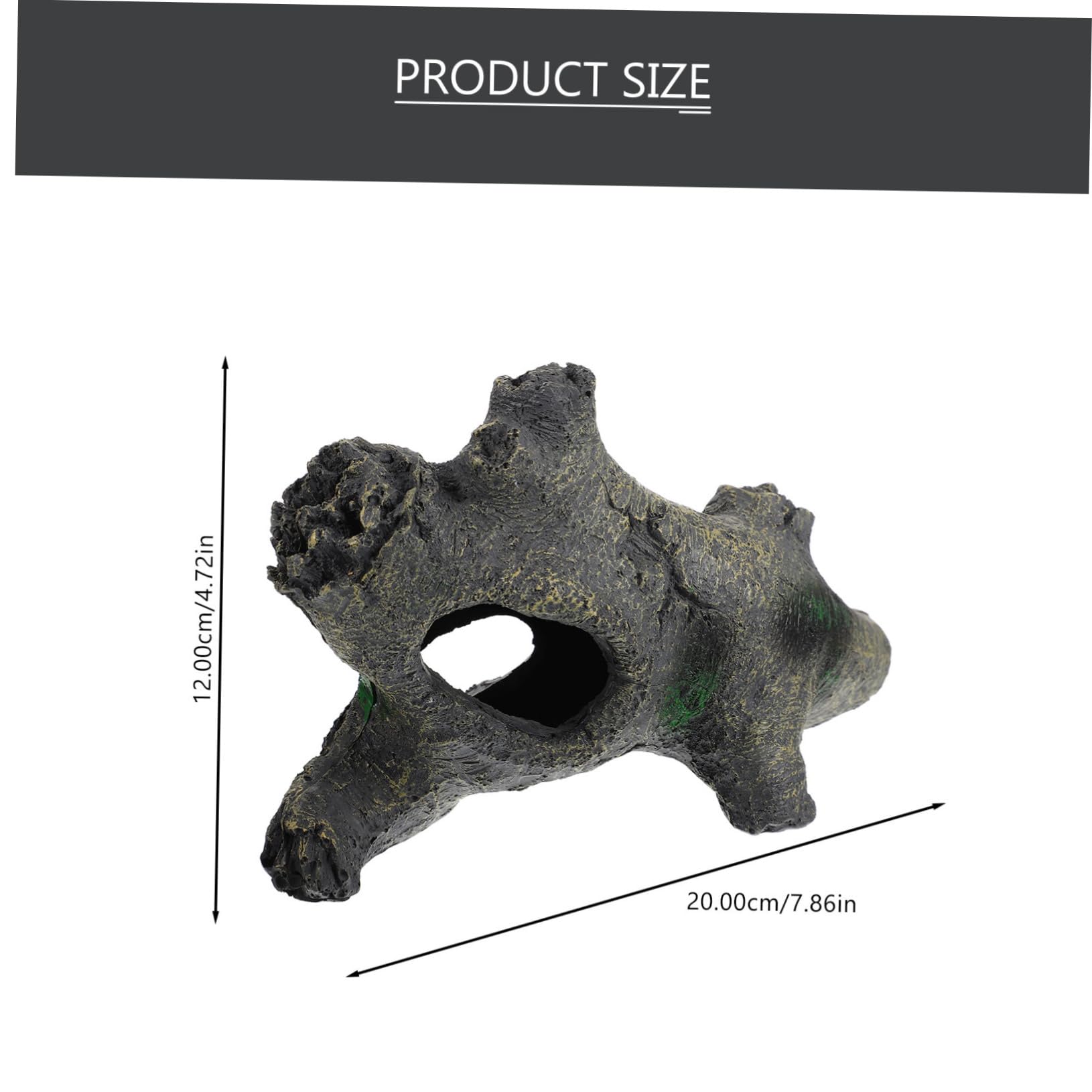 Garneck Reptile Habitat Cave Lizard Hiding Cave for Terrarium Landscape Decor Creative Sinking Design for Turtles Snakes and Pets