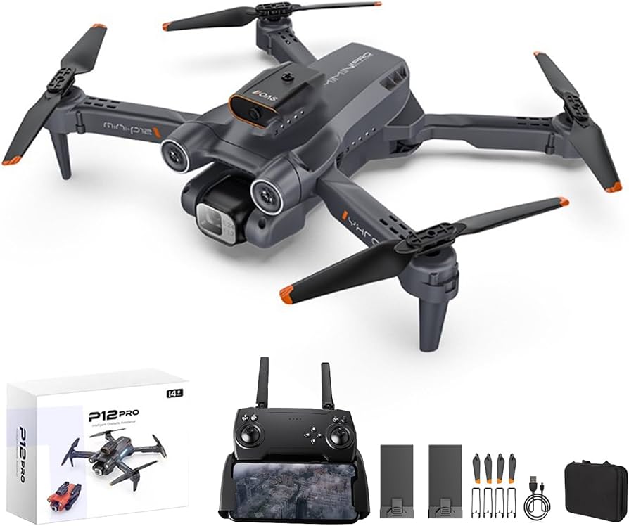 Gerbala Drohne, RC Drohne mit Kamera 4K HD für Kinder, WiFi FPV Drone