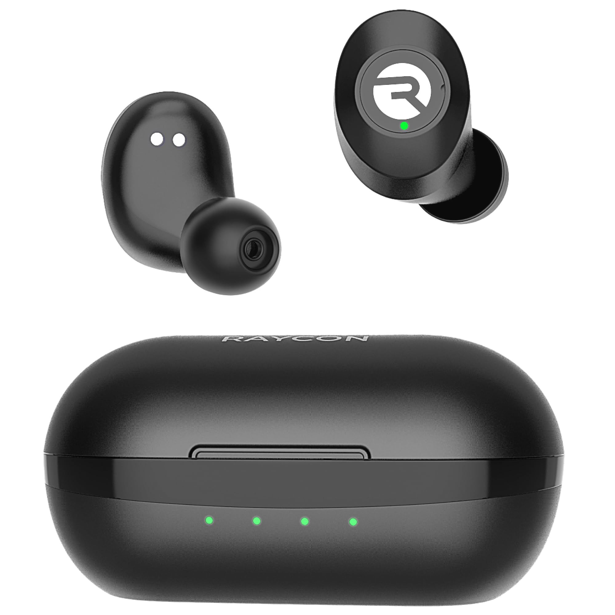 Everyday Classic Bluetooth Wireless Earbuds + Microphone with Active Noise Canceling, Sweat & Water-Resistant Earphones, Ear Buds Wireless Bluetooth 32 Hours Playtime (Black)