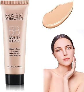 WYBLZPXZ Moisturizing BB Cream,Full Coverage Liquid Foundation,Hydrating Long Lasting Flawless Concealer,Color Correcting Moisturizer Tinted BB Cream for Women(Natual)