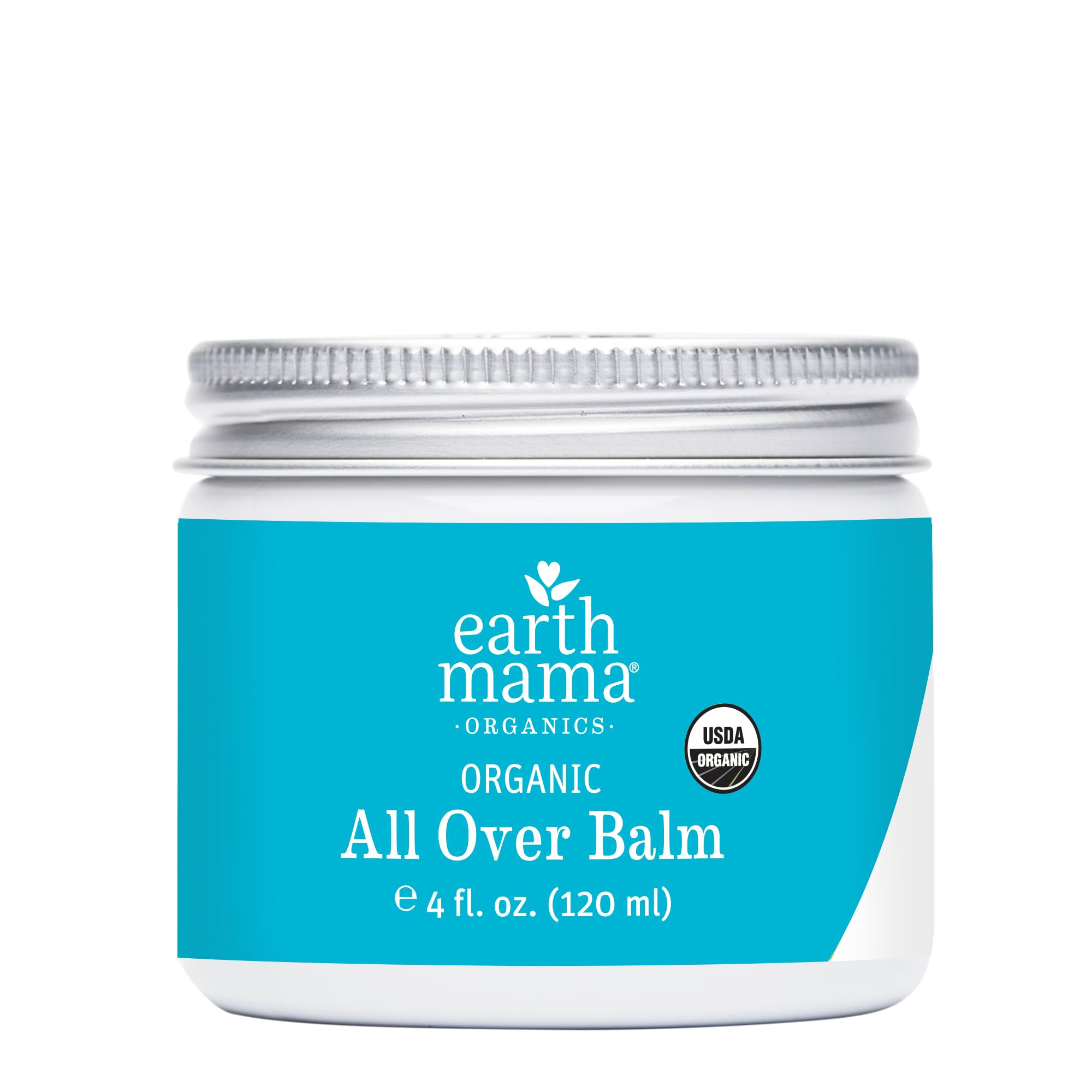 Earth Mama Organic All Over Balm - 4 oz - Certified Organic by Oregon Tilth Baby Face Cream & Lotion Alternative - Multi-Purpose Baby Face Lotion for Sensitive Skin 4 Fl Oz (Pack of 1)