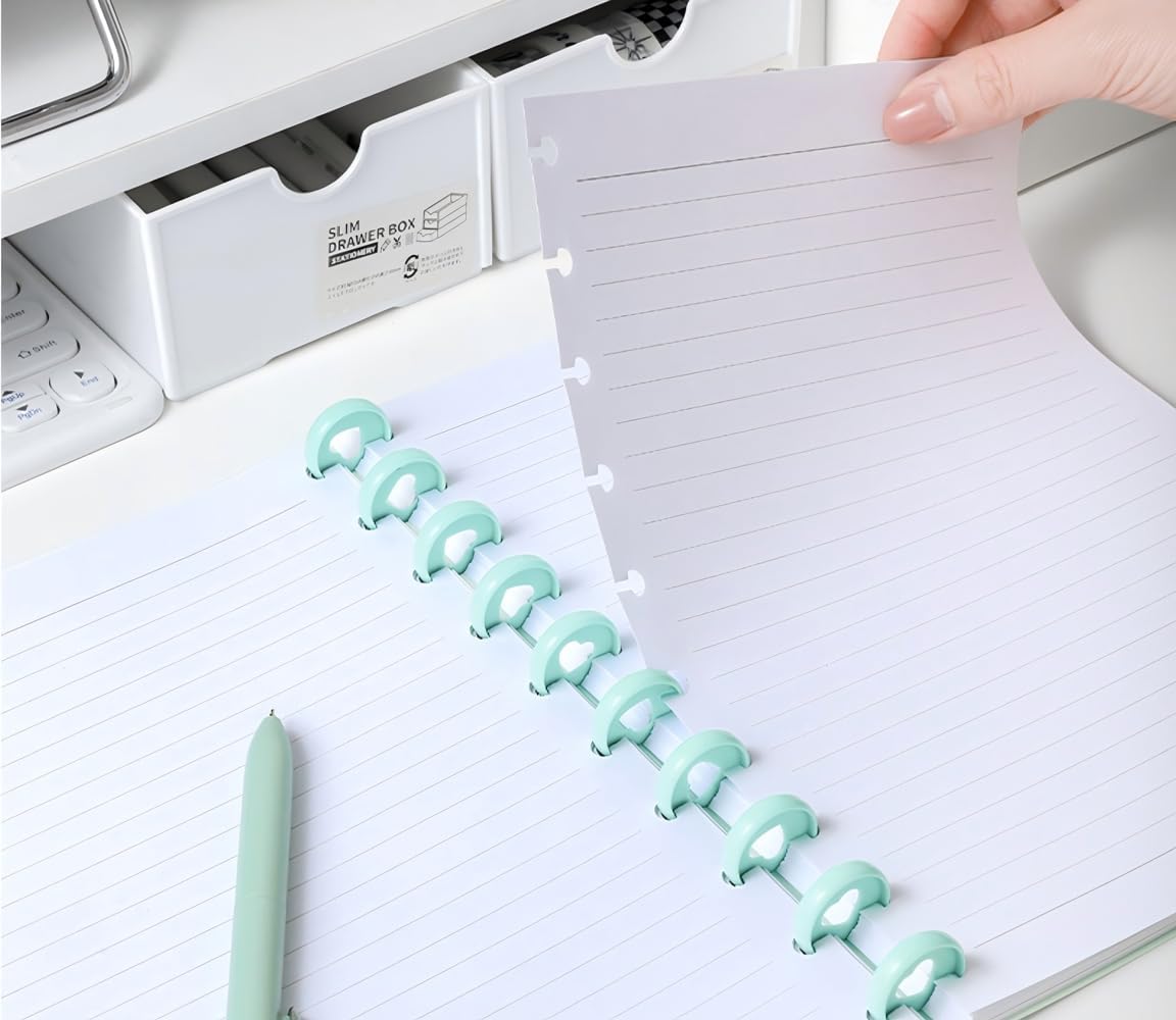 Letter Size Discbound Refill Paper, 11 TUL Paper Refills - 50 Sheets/100 Pages Loose Leaf Planner Refills, 5 Sheets Dividers, 8.5" x 11" image 5