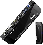 WAVLINK Pro Dual 4K@60Hz Docking Station for Laptop Dual Monitor | USB 3.0/USB-C Laptop Dock for Mac(M1/M2/M3/M4/M5/Neo) & Windows | 2 HDMI/DP Monitors, Gigabit Ethernet, 6 USB 3.0